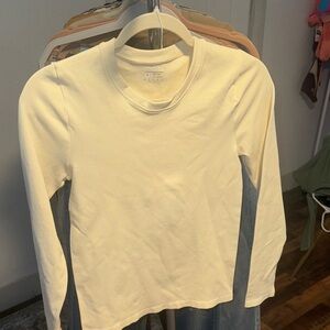Women's Cream Long Sleeve Tee